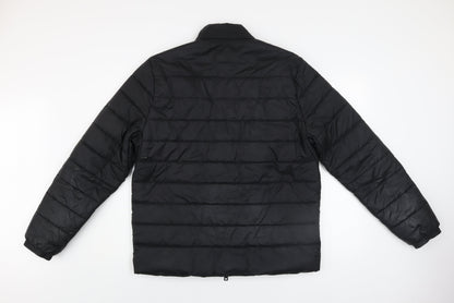 Original Penguin Men's Black Puffer Jacket M Full Zip Winter Coat