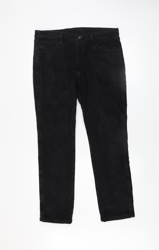 Rustler Men's Black Slim Fit Denim Jeans W33 L30
