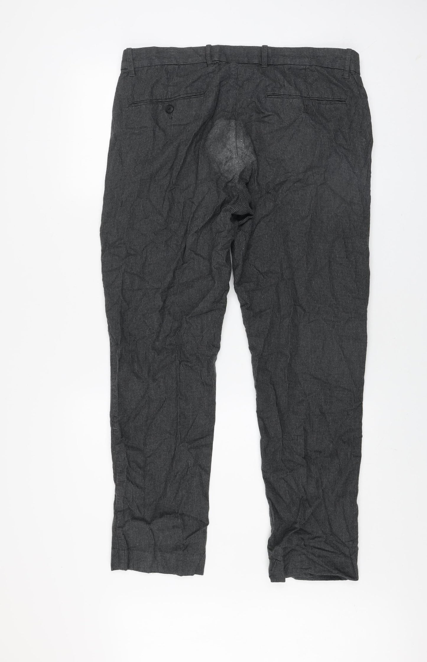 Gap Men's Grey Slim Fit Cotton Chino Trousers 34/30