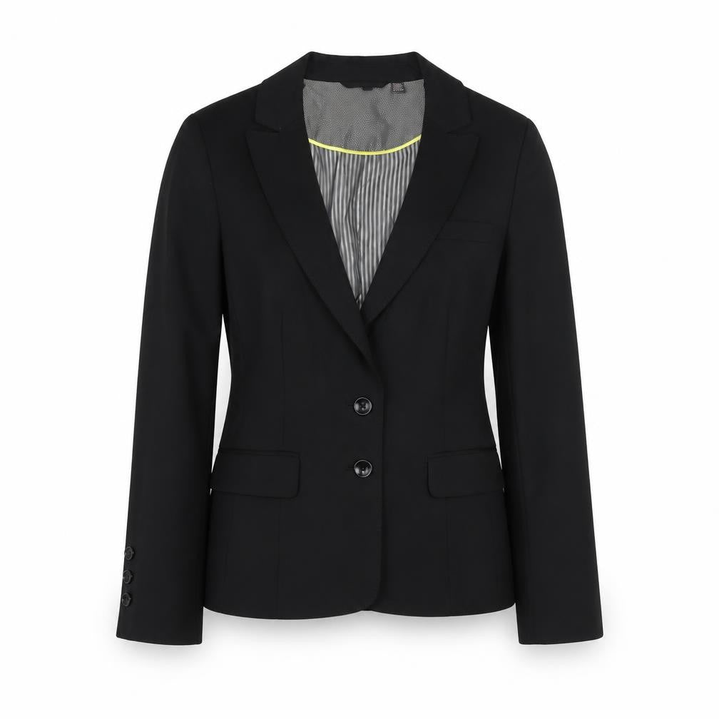 Ted Baker Women’s Black Wool Blend Tailored Two-Button Blazer UK 12