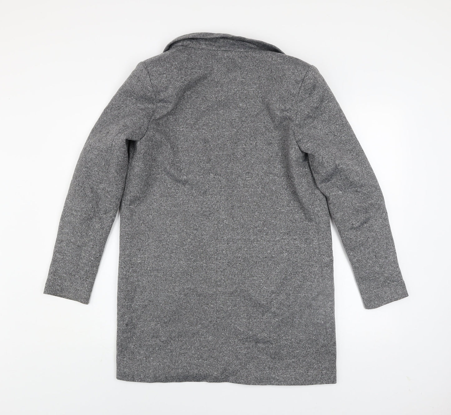 Vero Moda Women's Grey Mid-Length Coat Size 8 Classic Style