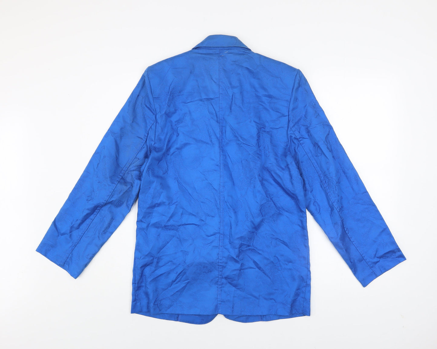 Marks and Spencer Women’s Blue Cotton Blazer Size 10 Long Sleeve