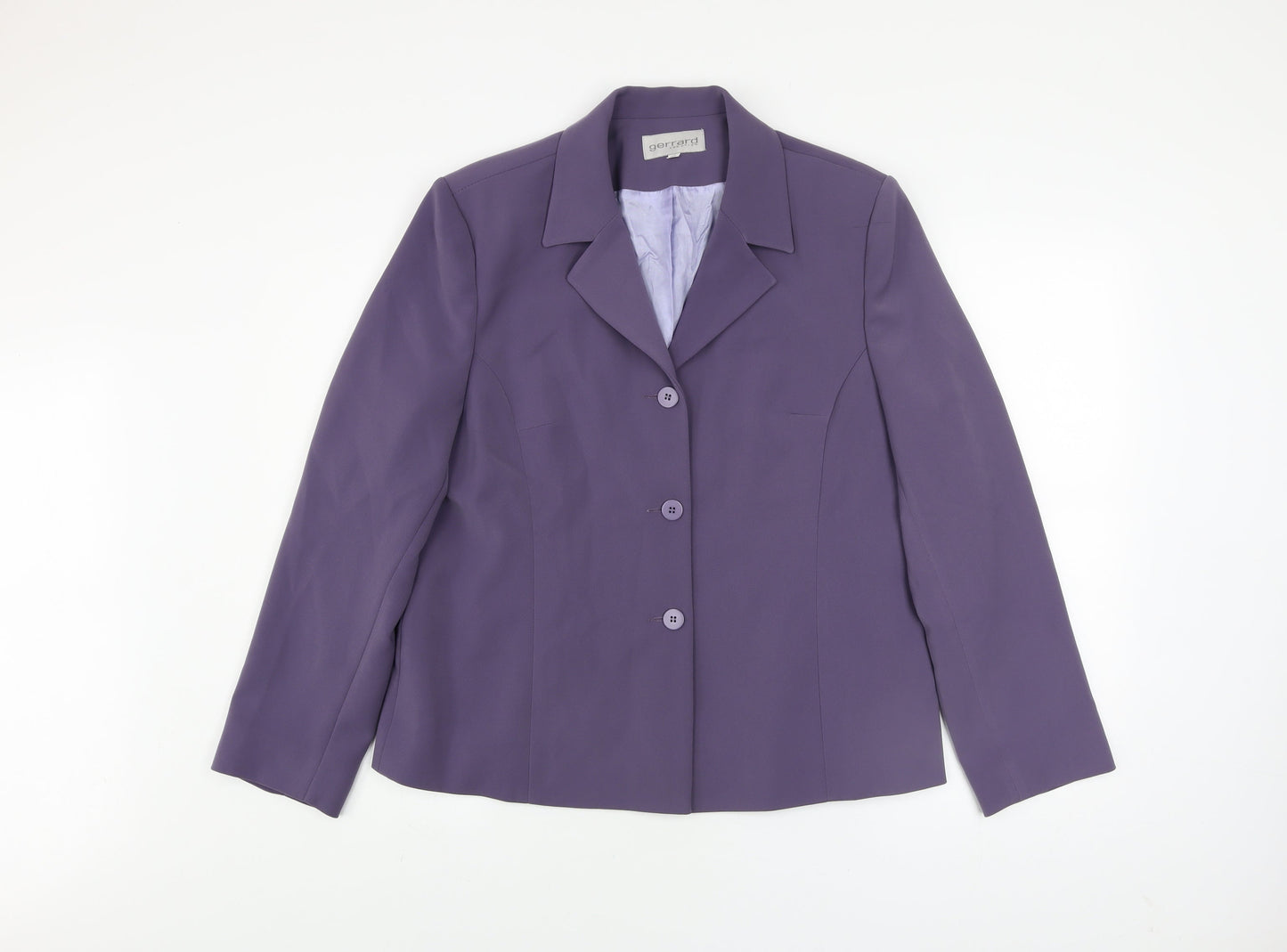 Gerrard Creation Women's Purple Size 16 Blazer Jacket
