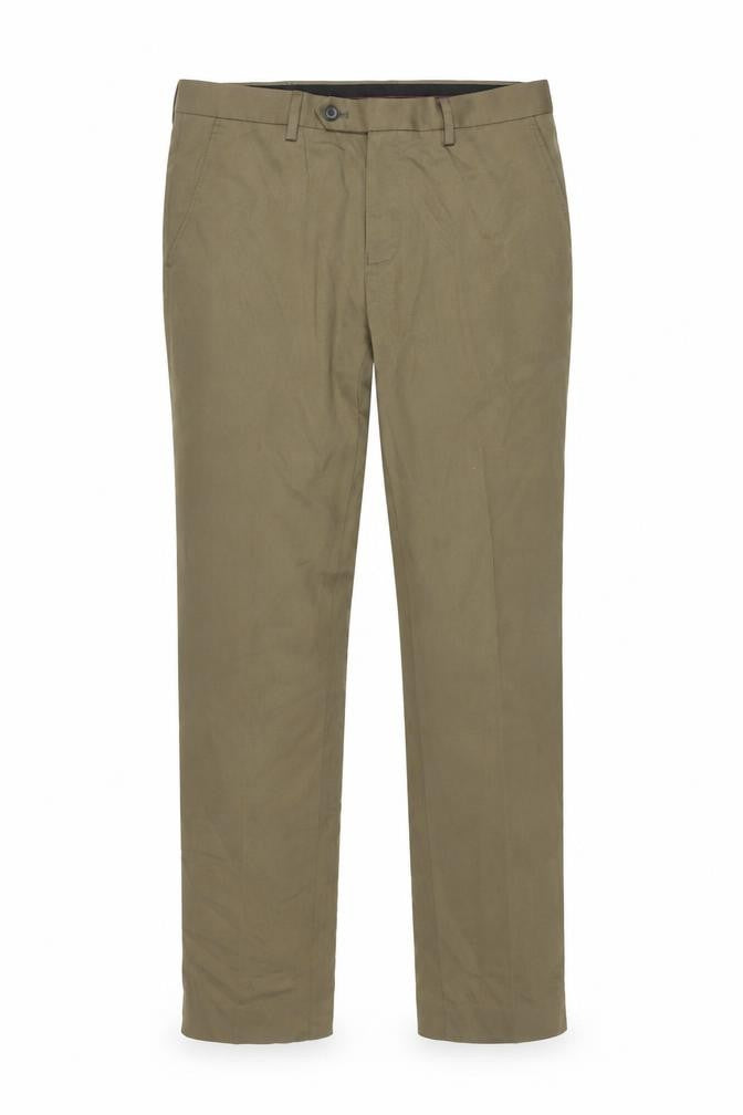 Next Men's Brown Chino Trousers 30W 33L Regular Fit Business Casual