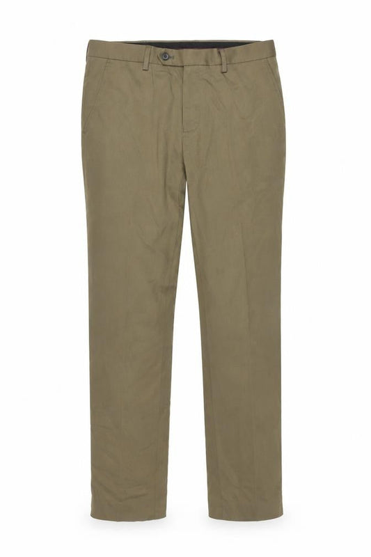 Next Men's Brown Chino Trousers 30W 33L Regular Fit Business Casual