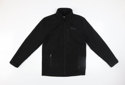 Regatta Men's Black Softshell Jacket Size S Windproof Water Resistant