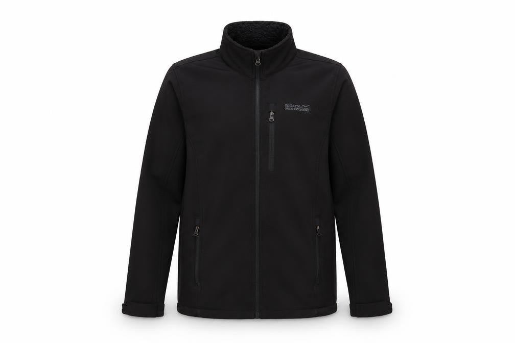Regatta Men's Black Softshell Jacket Size S Windproof Water Resistant