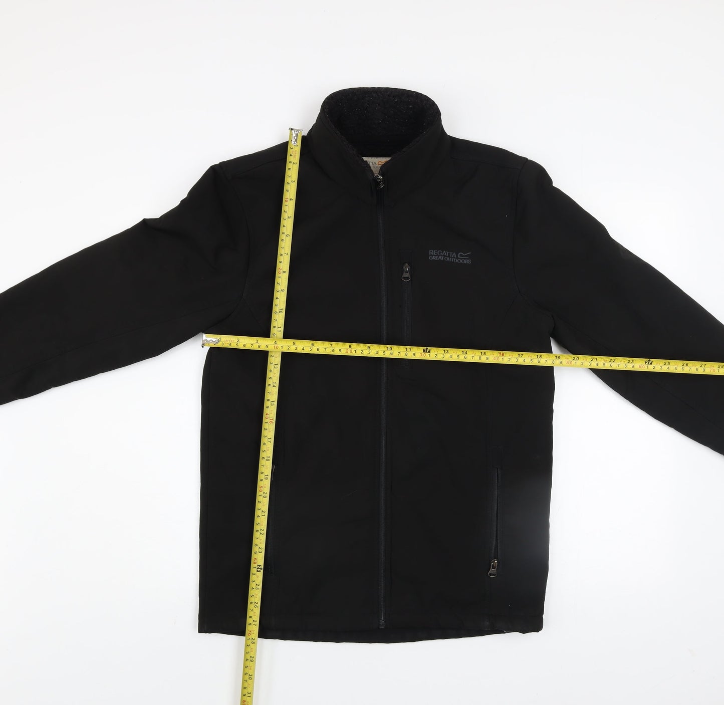 Regatta Men's Black Softshell Jacket Size S Windproof Water Resistant