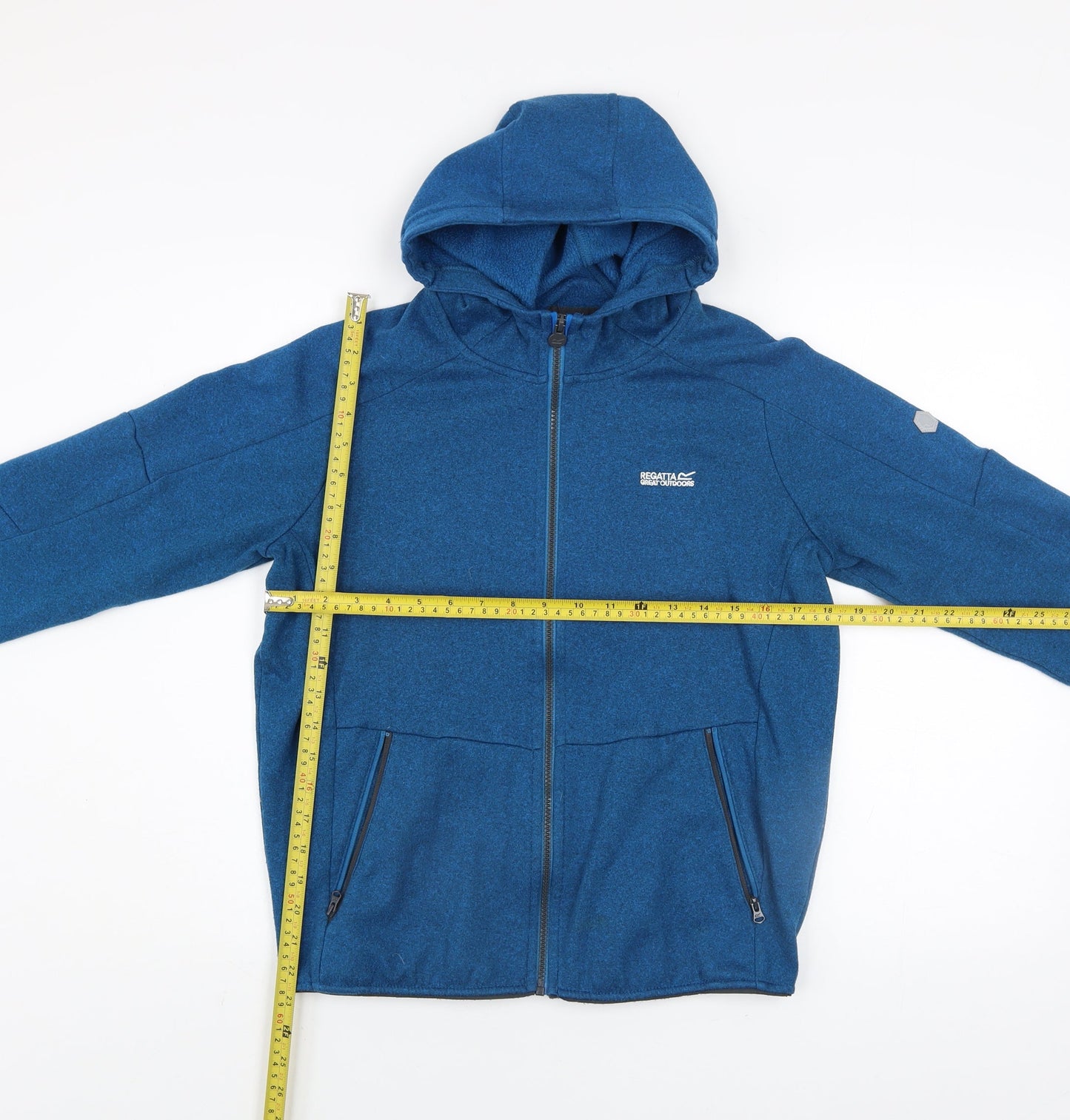 Regatta Boys Blue Full Zip Hooded Fleece Jacket 14 Years
