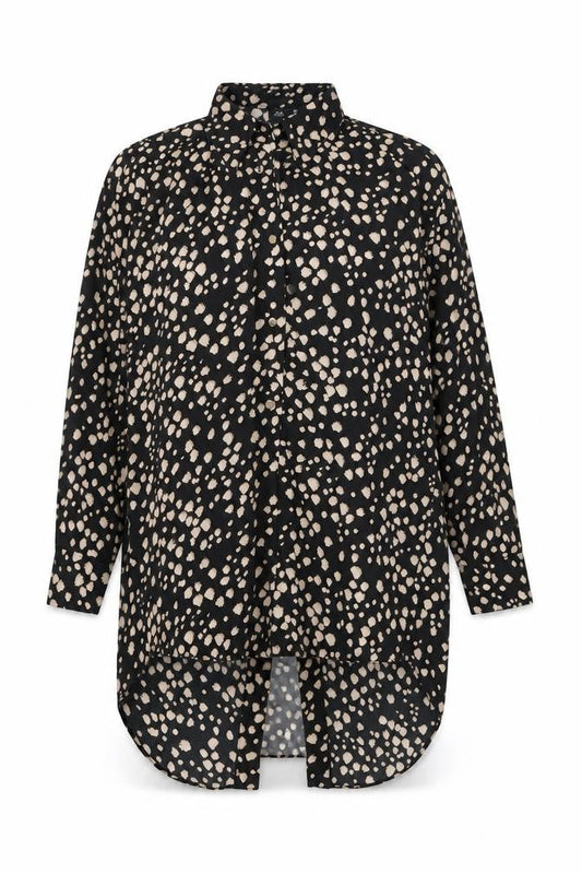 River Island Women’s Black Animal Print Wrap Dress Size 10