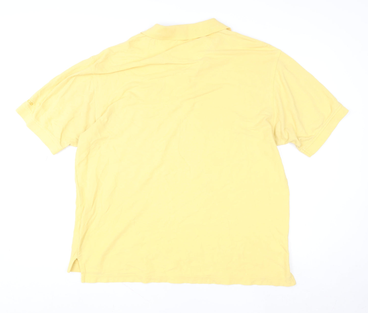 IZOD Men's Yellow Cotton Polo Shirt Size L Short Sleeve Classic Fit