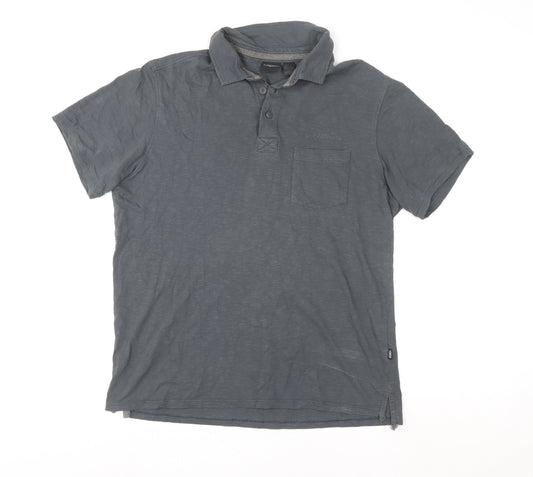 O'Neill Men's Grey XL Organic Cotton Short Sleeve Polo Shirt