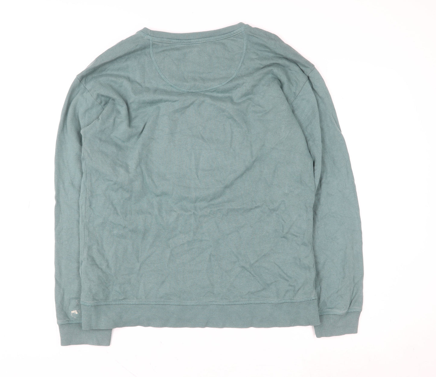 Fat Face Womens Green Kindness Sweatshirt Size 10 Cotton Pullover