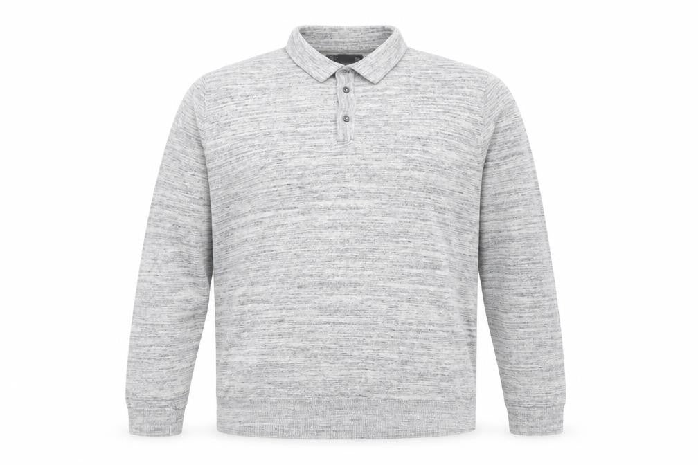 Marks & Spencer Men's Grey Cotton Henley Sweatshirt L