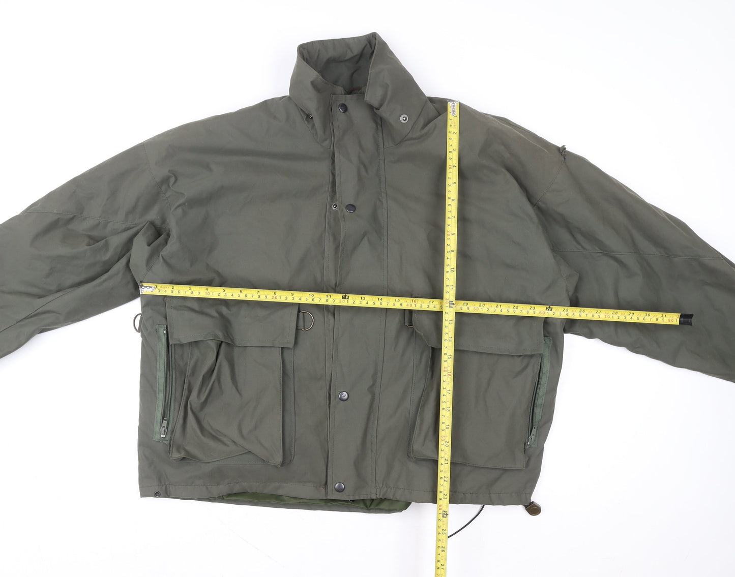 Grassroots Mens Green XL Parka Jacket Windproof Water Resistant
