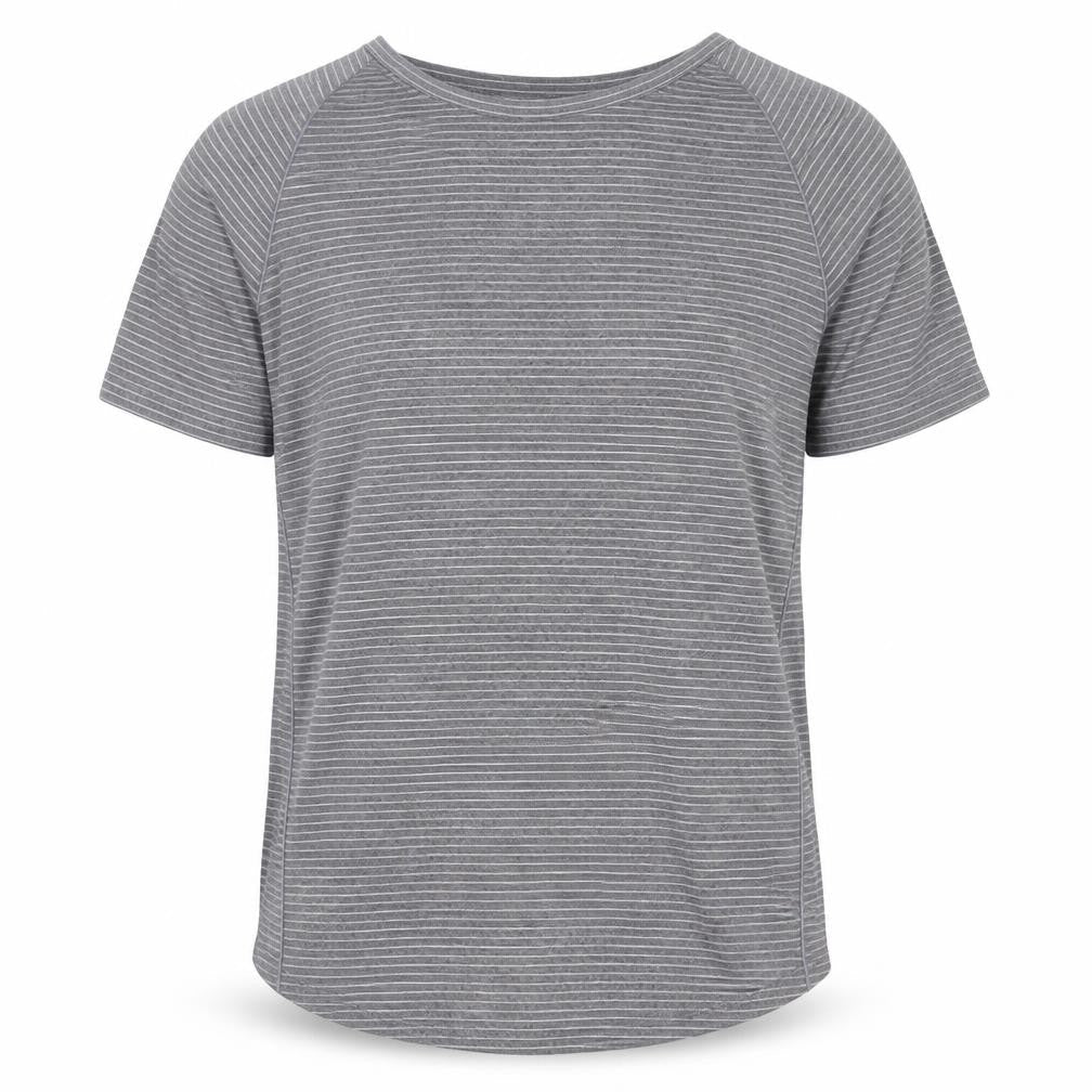 Athletic Works Men’s Grey Striped Short Sleeve T-Shirt M