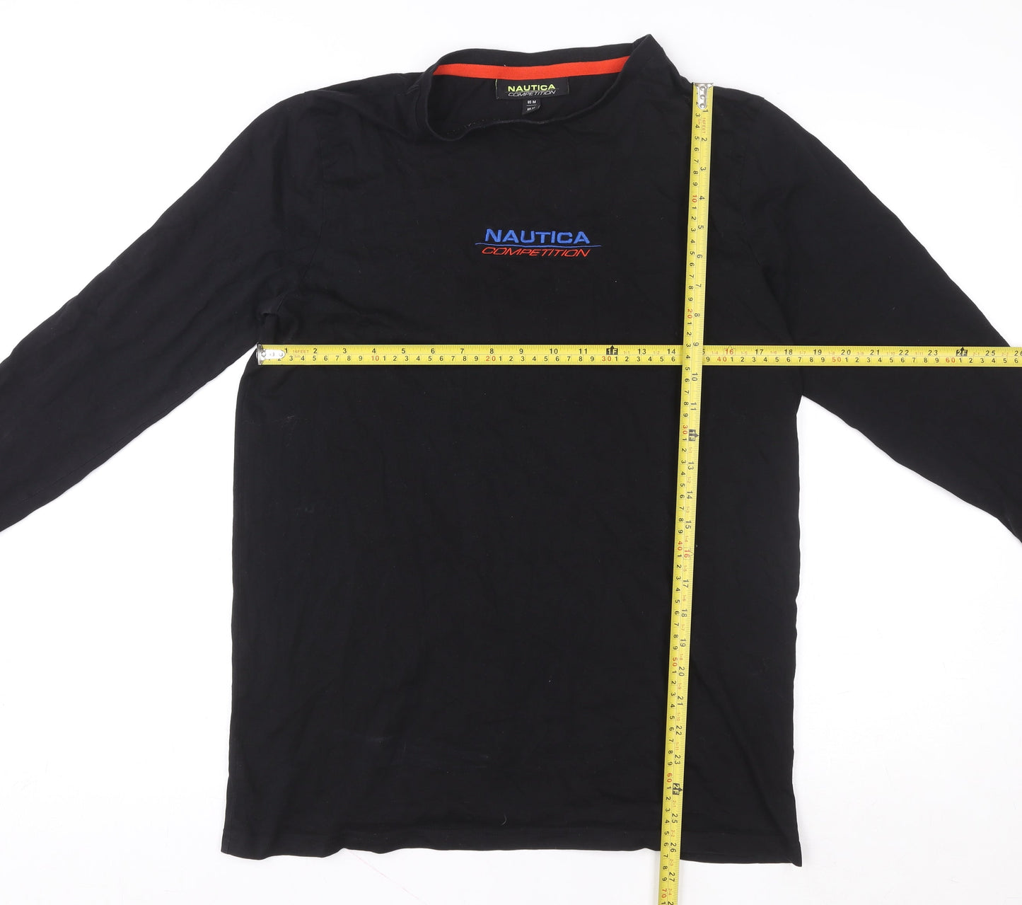 Nautica Competition Men's Black Long Sleeve Graphic Top M