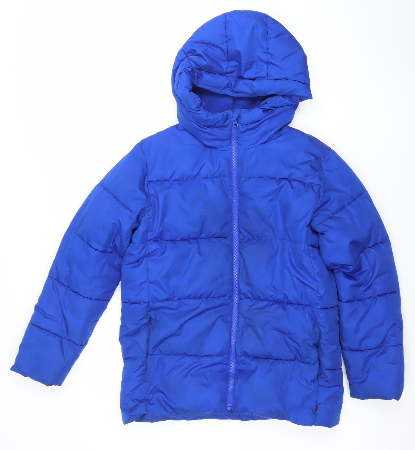 GAP Kids Boys Blue Hooded Puffer Jacket XXL Winter Water Resistant