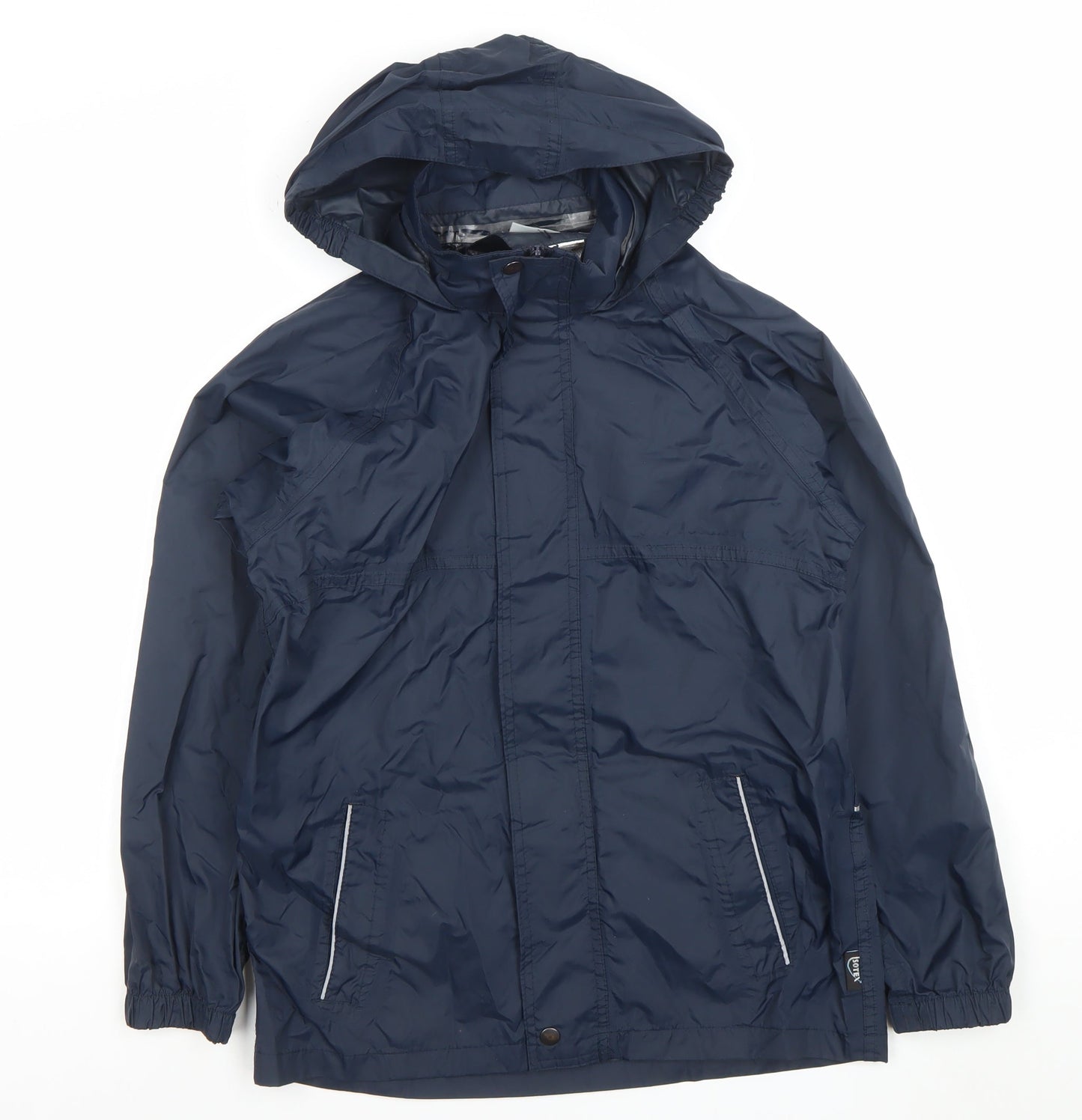 Regatta Men Blue Waterproof Hooded Rain Jacket Size 164