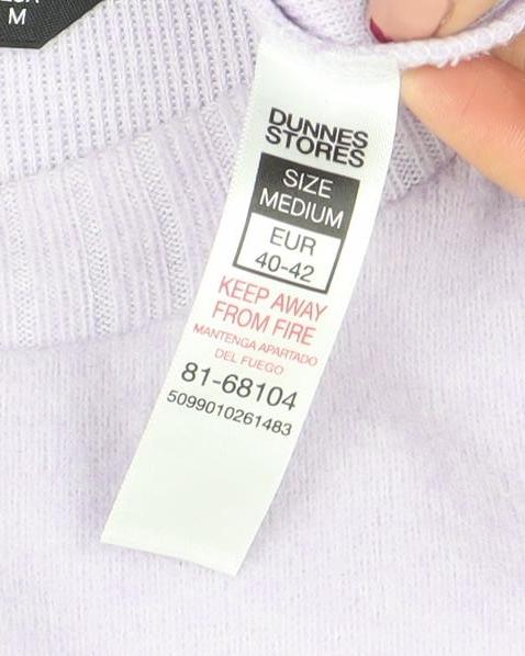 Dunnes Stores Women Purple Medium Crew Neck Knit Jumper