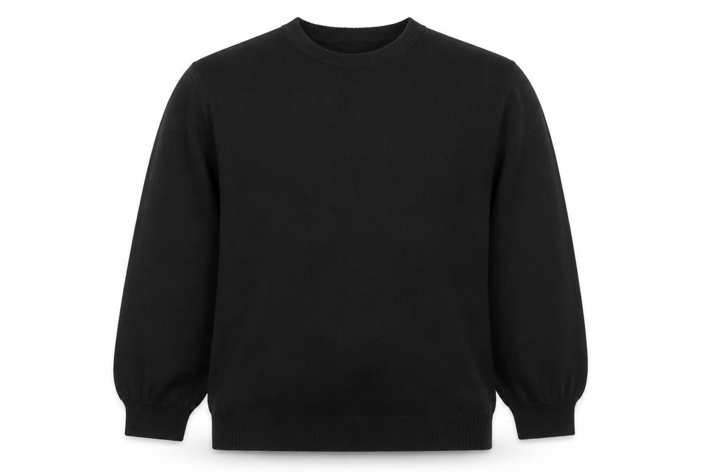 Next Mens Black Acrylic Crew Neck Jumper Size L Regular Fit