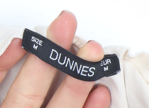 Dunnes Women’s Beige Crepe Jogger Trousers Size M