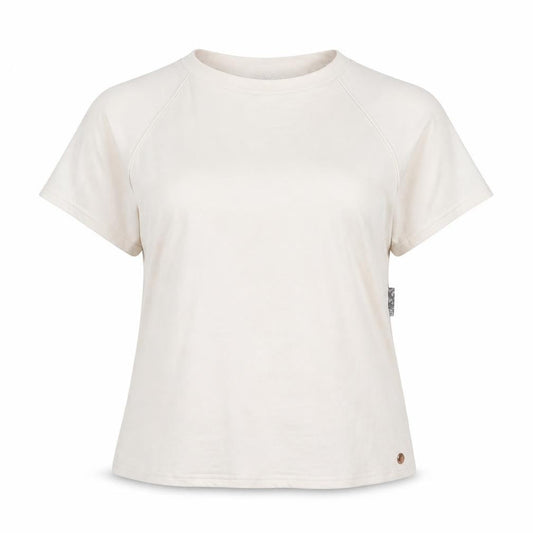 Danskin Women's Beige XL Short Sleeve Crew Neck Stretch T-Shirt