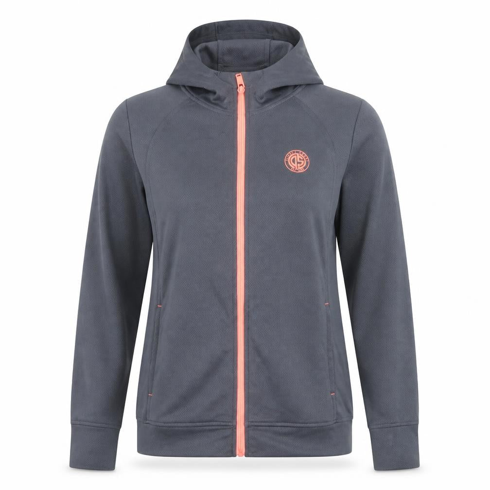 Diesel Women’s Grey Full Zip Hoodie XL Polyester Sport Style