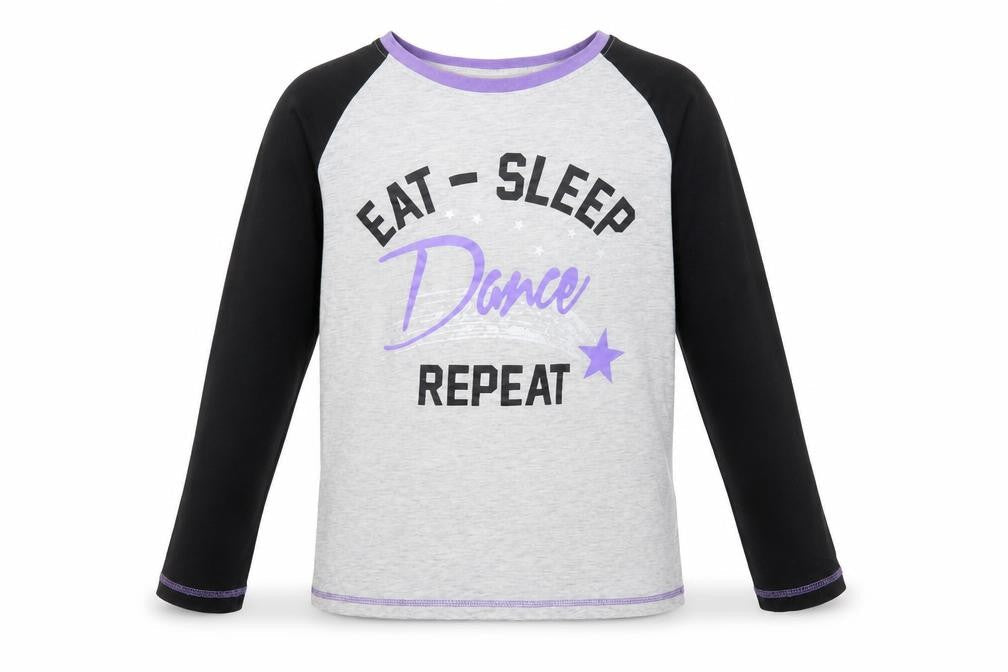The Pyjama Factory Girls Grey Long Sleeve Dance Pyjama Top 11-12 Years