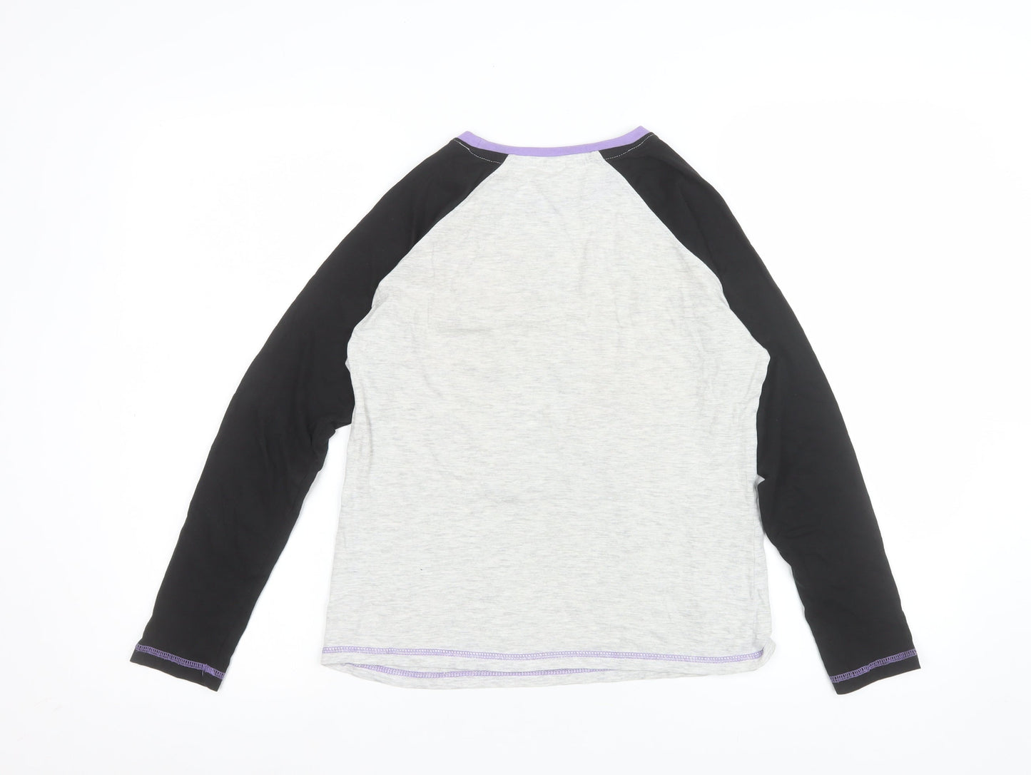 The Pyjama Factory Girls Grey Long Sleeve Dance Pyjama Top 11-12 Years