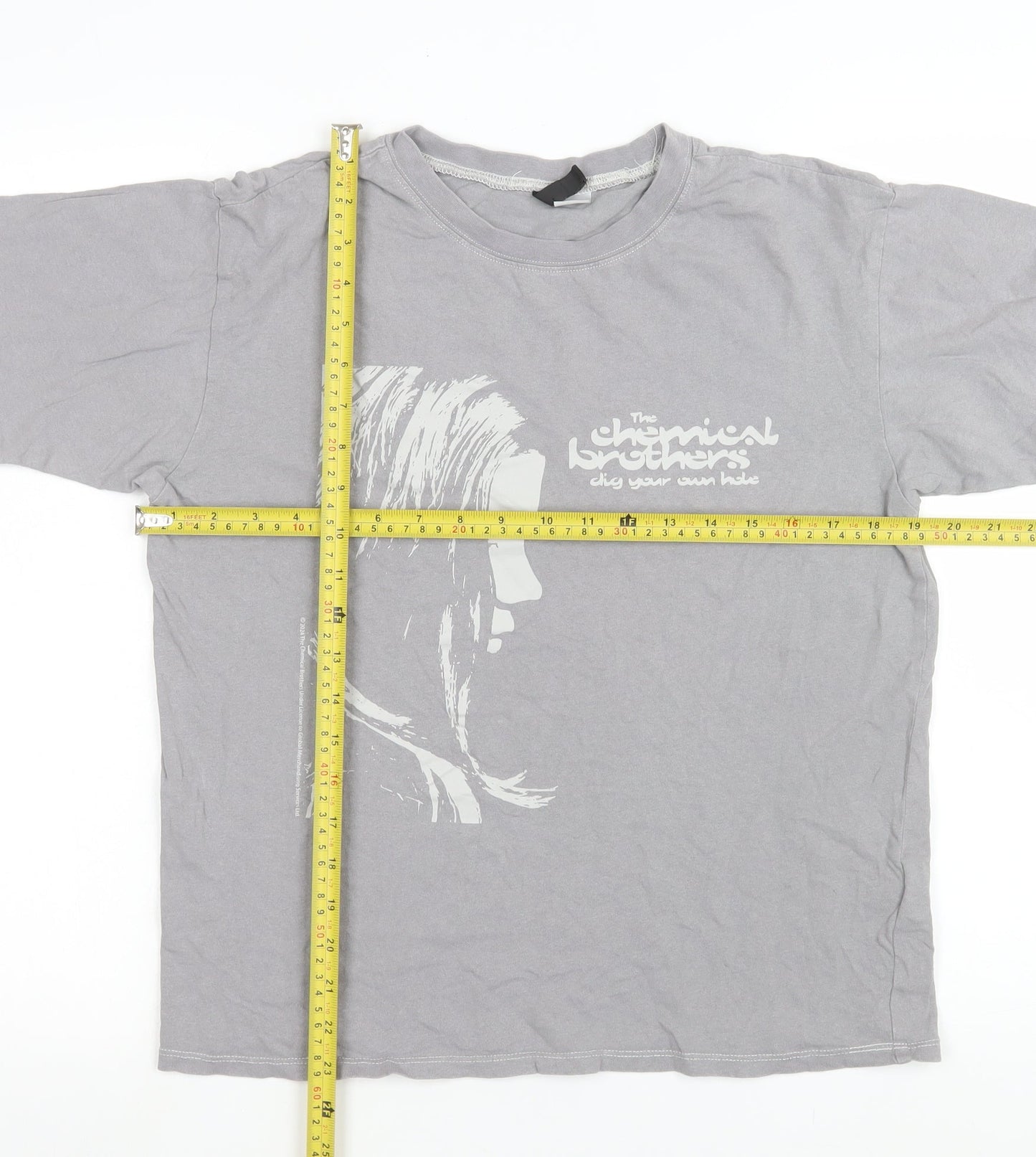 H&M Divided Womens Grey Music Graphic T-Shirt XS