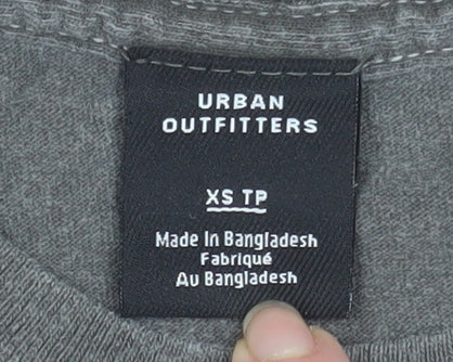 Urban Outfitters Womens Grey Long Sleeve Graphic T-Shirt XS