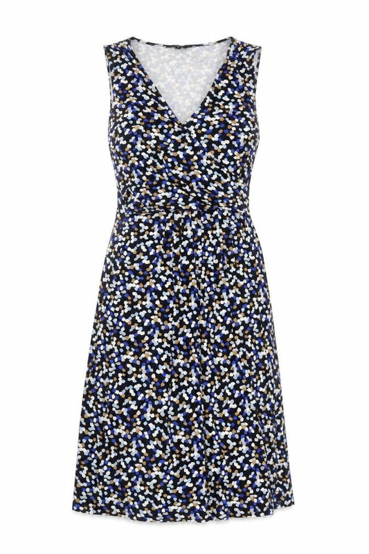Hobbs Women’s Multicoloured Knee Length Jersey Wrap Dress Size 12