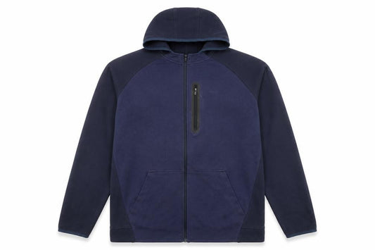 U.S. Athletic Men’s Blue Full Zip Hoodie XL Lightweight Cotton Blend