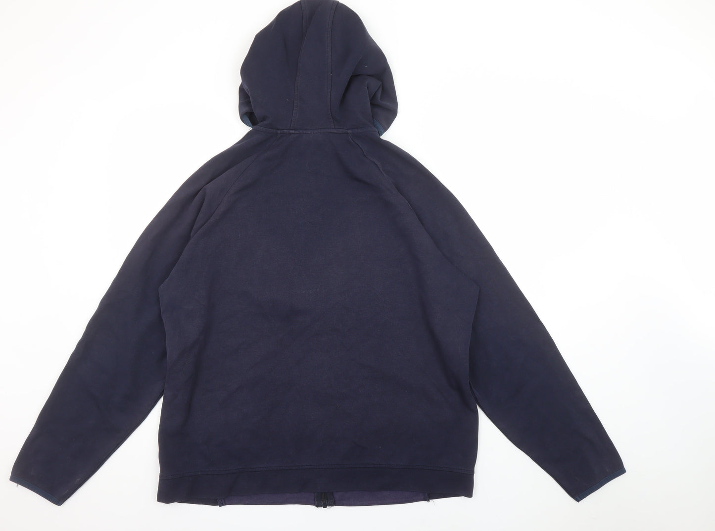 U.S. Athletic Men’s Blue Full Zip Hoodie XL Lightweight Cotton Blend
