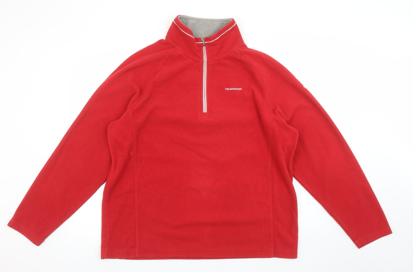 Craghoppers Men's Red XL Fleece Half Zip Pullover Sweatshirt