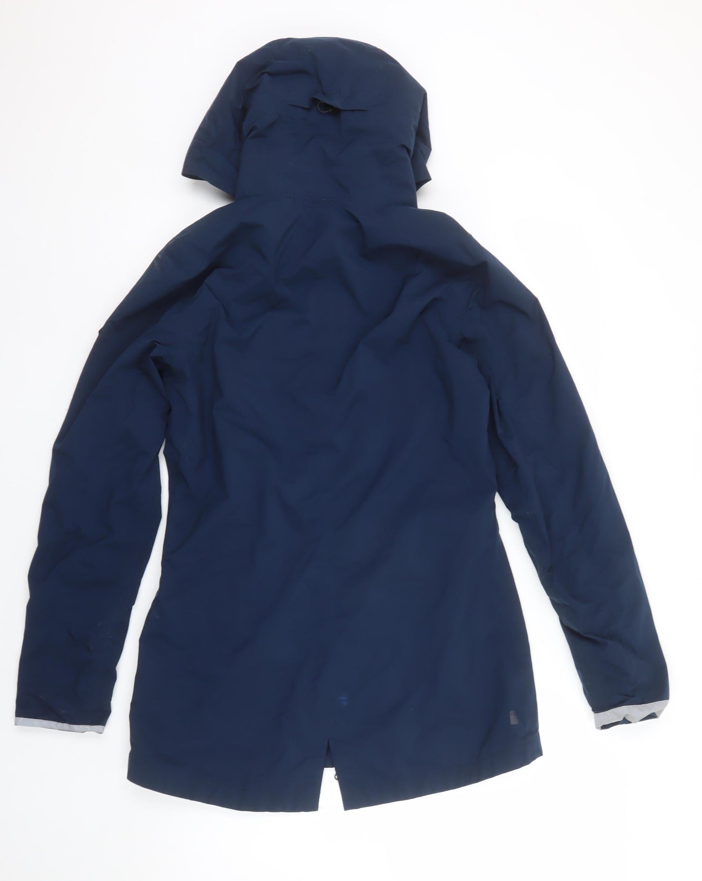Regatta Womens Blue Waterproof Mid-Length Hooded Rain Jacket UK 8