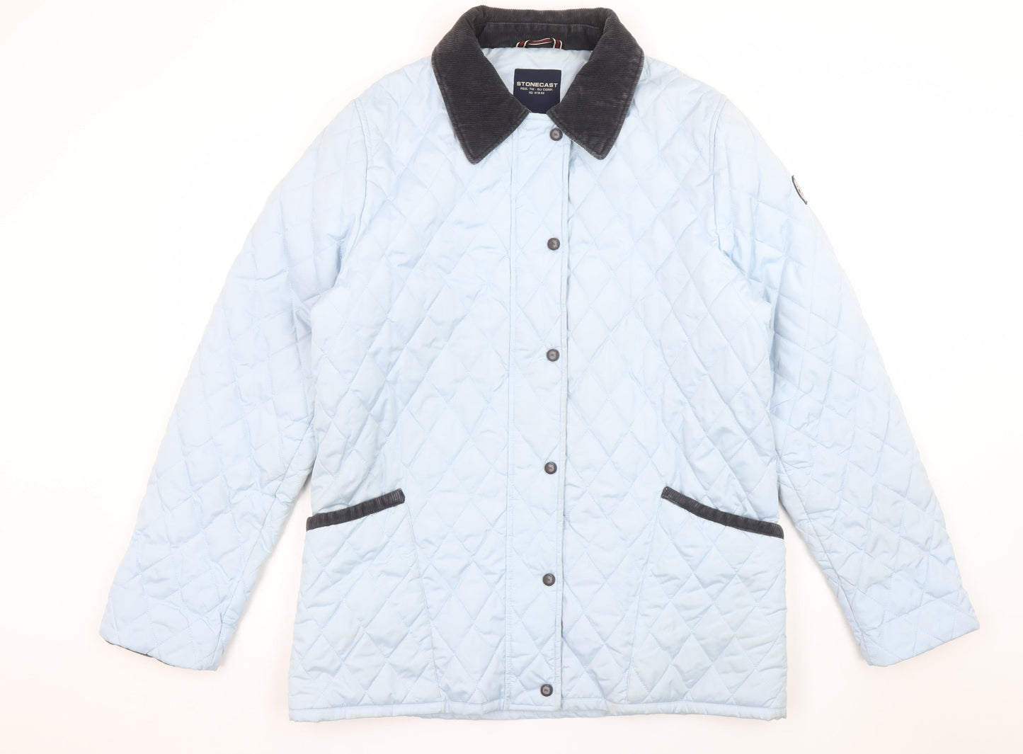 Stonecast Women's Blue Quilted Mid-Length Jacket Size M