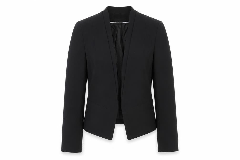 Topshop Petite Black Shawl Collar Blazer Jacket UK 4