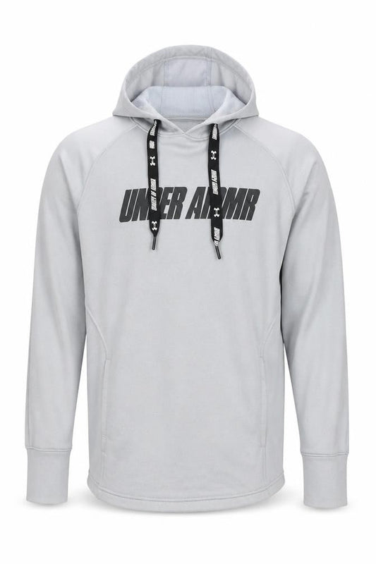 Under Armour Men's Grey Pullover Hoodie Medium Sports Jumper