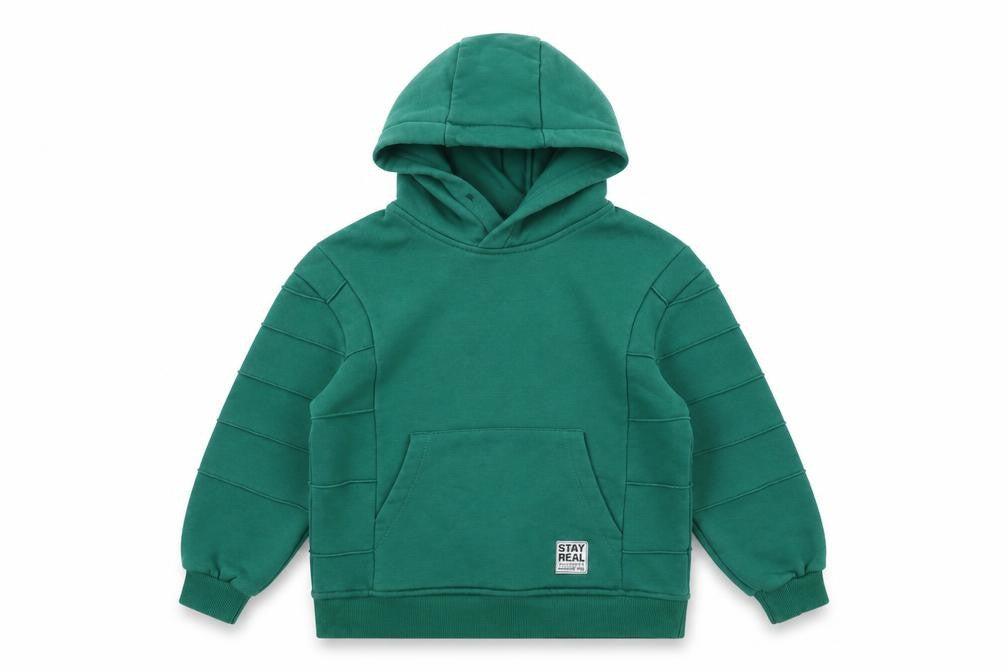 Haykids Club Boys Green Pullover Hoodie 9 Years Cotton Blend Casual