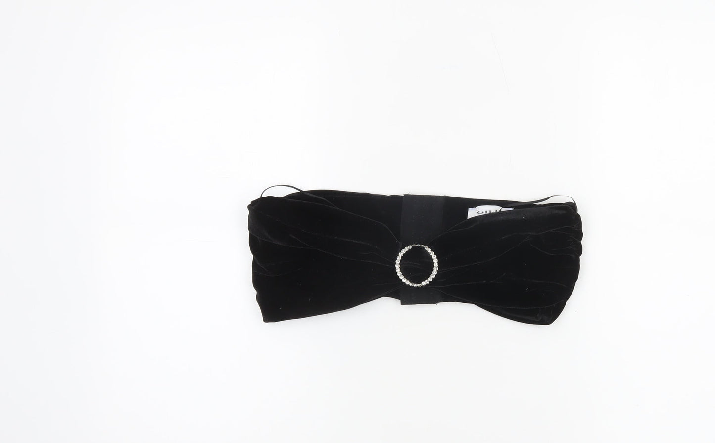 Gilli Black Velvet Strapless Cropped Women's Top M Party Style