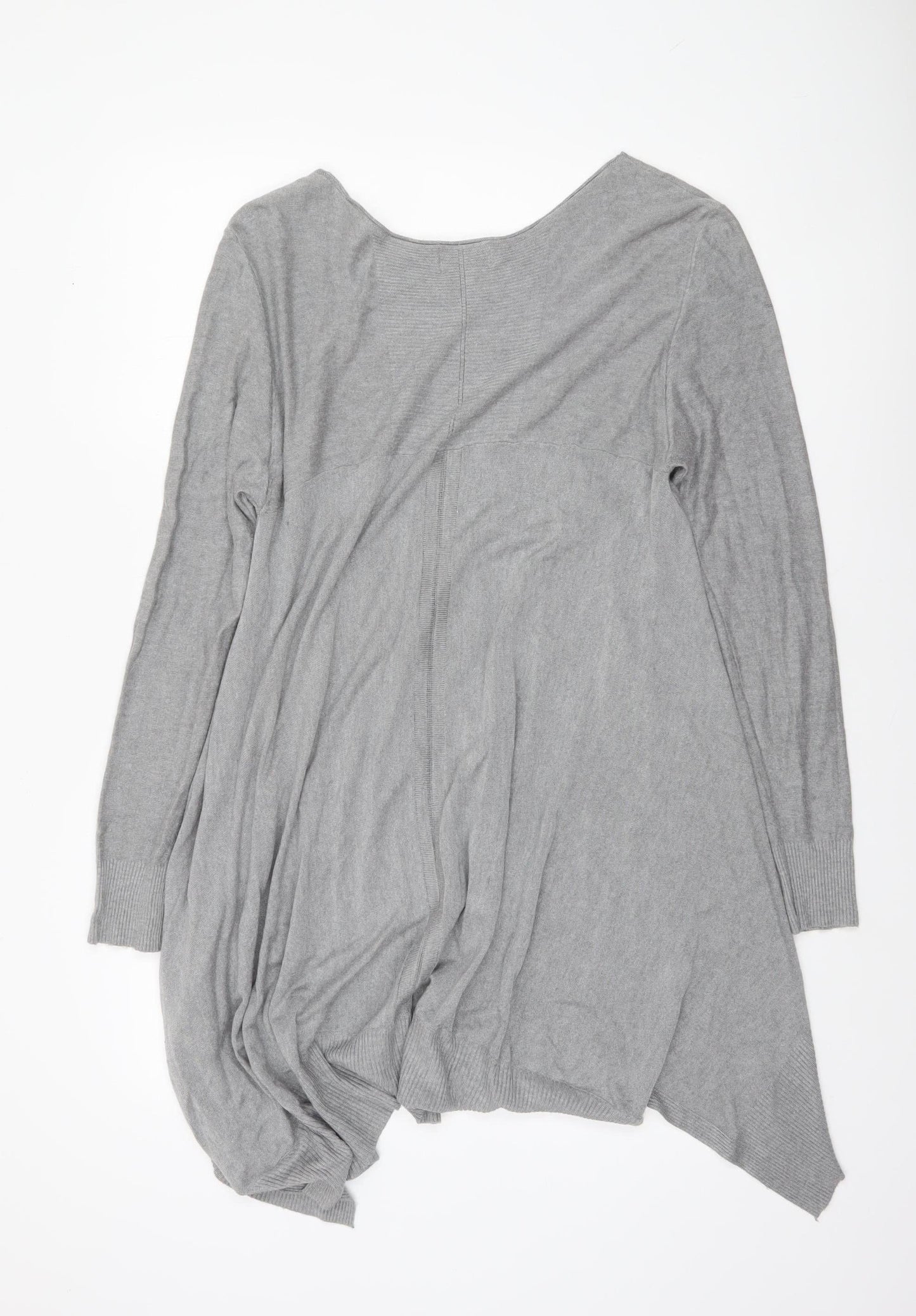 Apricot Women Grey Knit Long Sleeve Tunic Jumper M
