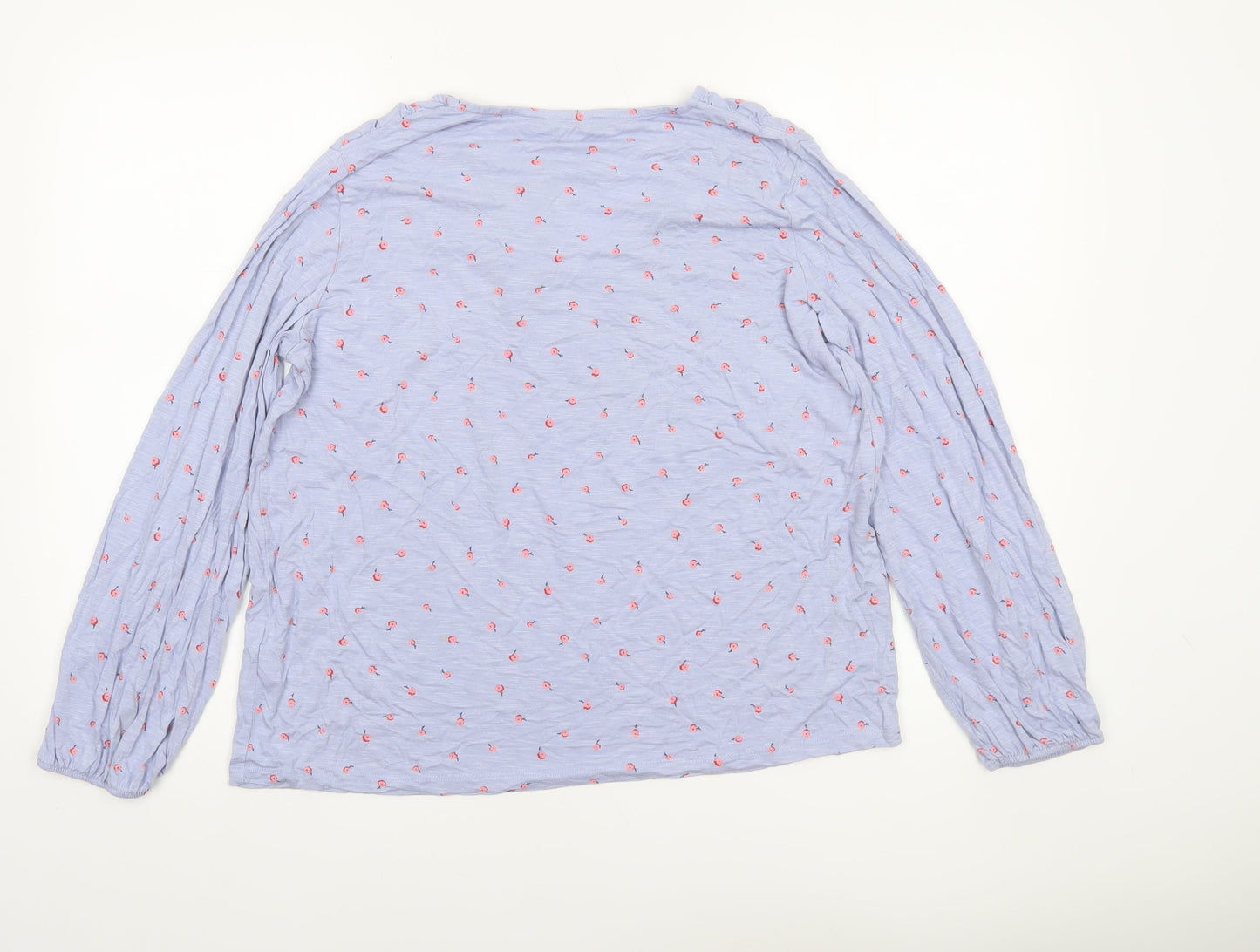 Marks and Spencer Women Blue Floral Tunic Blouse Size 16