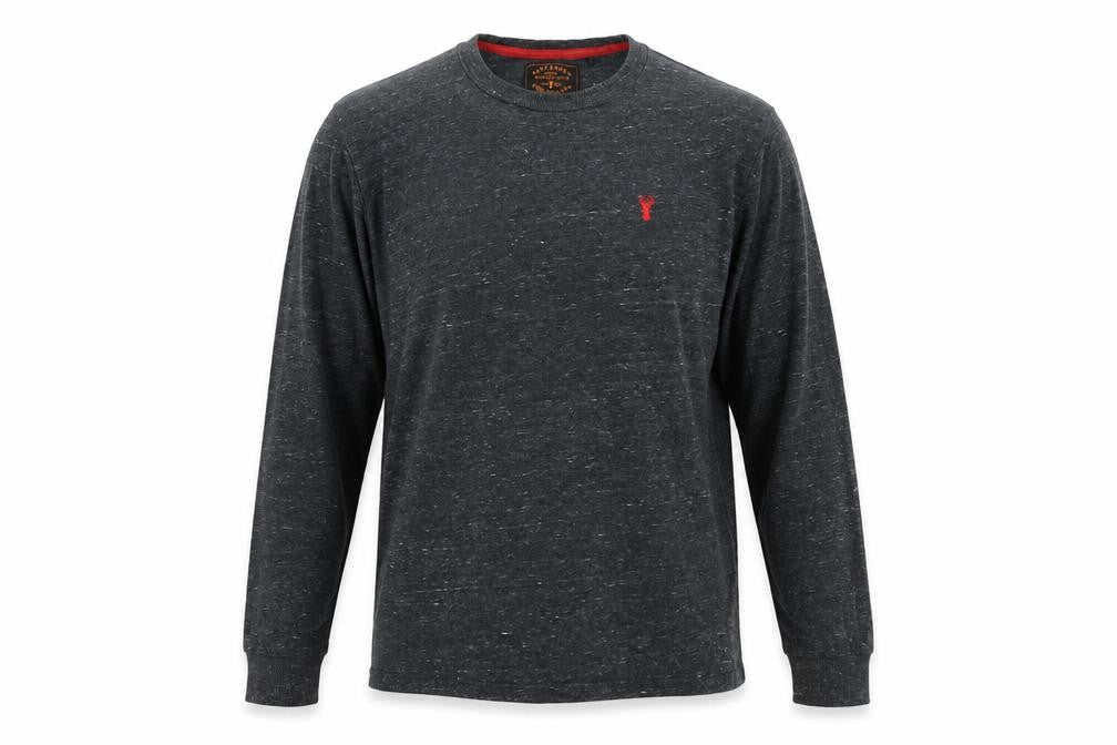 Next Men’s Grey Long Sleeve Crew Neck Cotton Blend Casual Top M