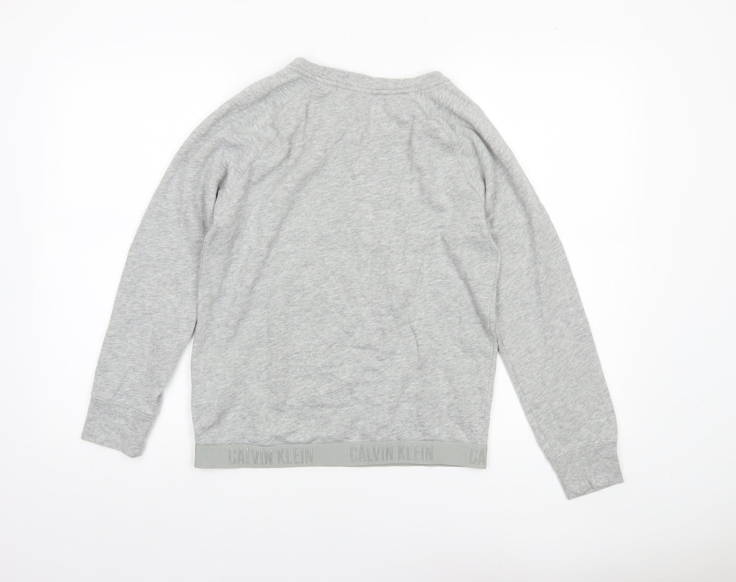 Calvin Klein Women Grey Jersey Long Sleeve Pyjama Top S