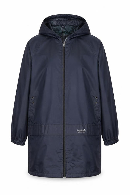 Regatta Boys Blue Hooded Rain Coat 11-12 Years Waterproof Jacket