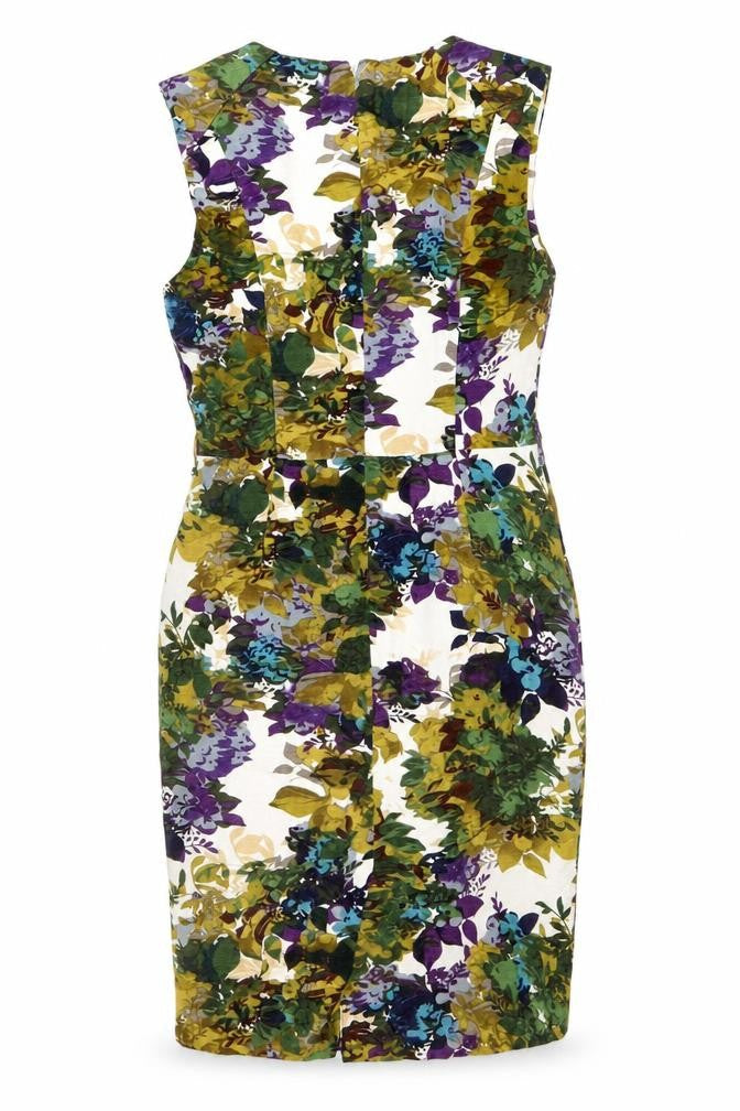 Next Women’s Multicoloured Floral Sheath Dress Size 10 Knee Length
