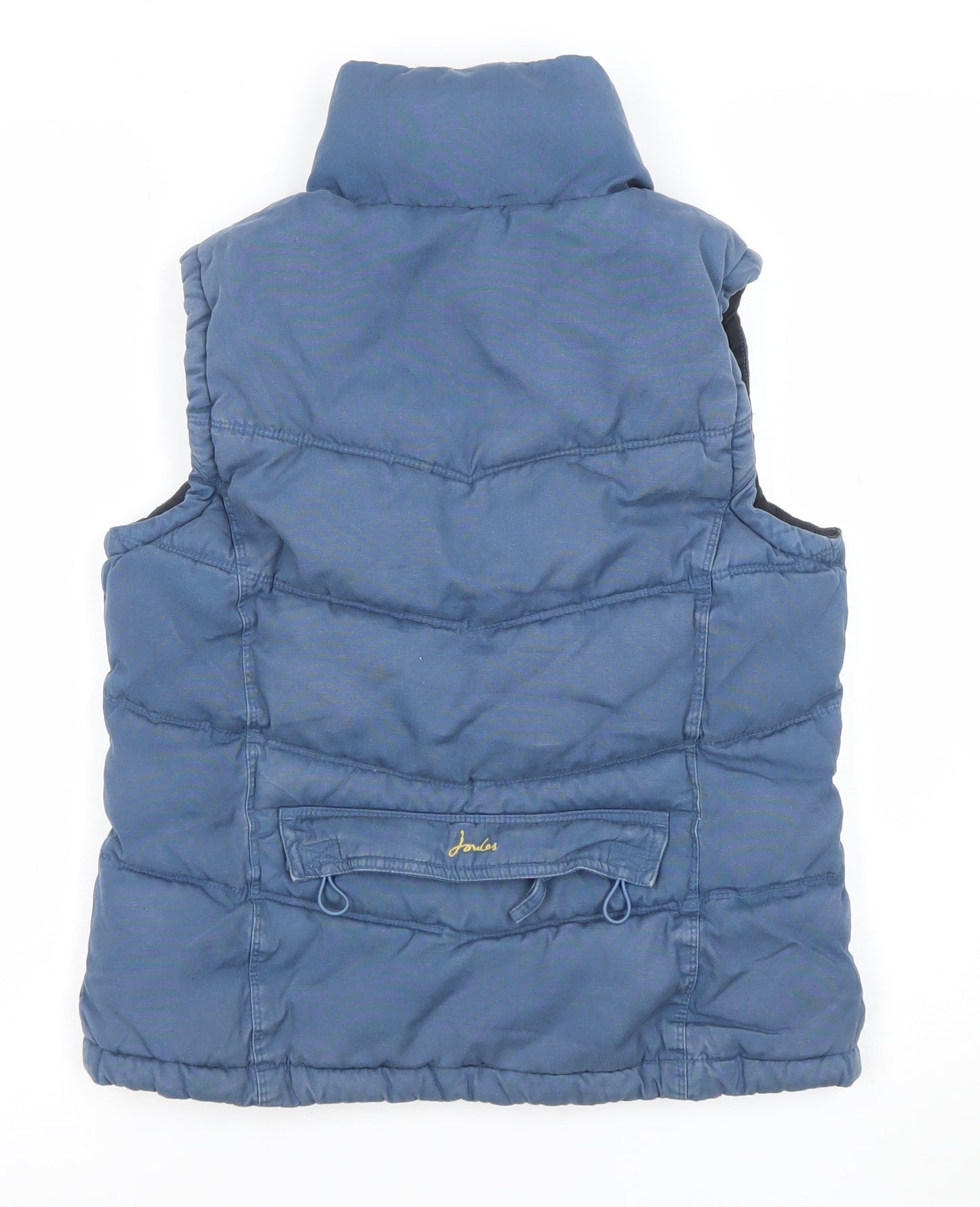 Joules Women Blue Puffer Waistcoat XS Lightweight Zip Gilet