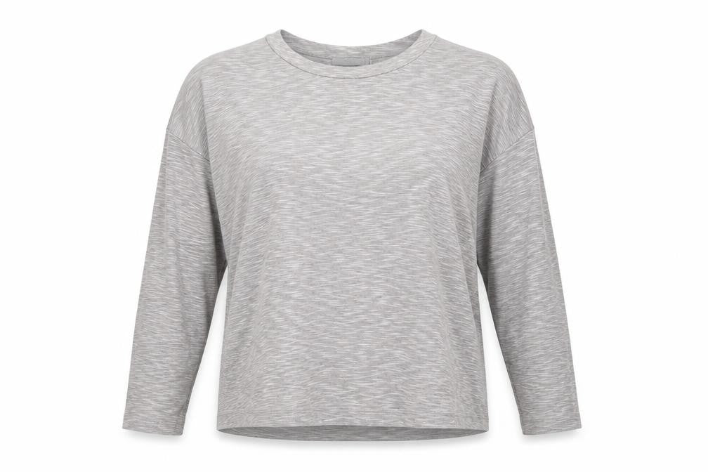 COS Women Grey Long Sleeve Basic Jersey Top Size S